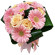 bouquet of roses and gerberas. Belarus