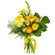Yellow bouquet of roses and chrysanthemum. Belarus